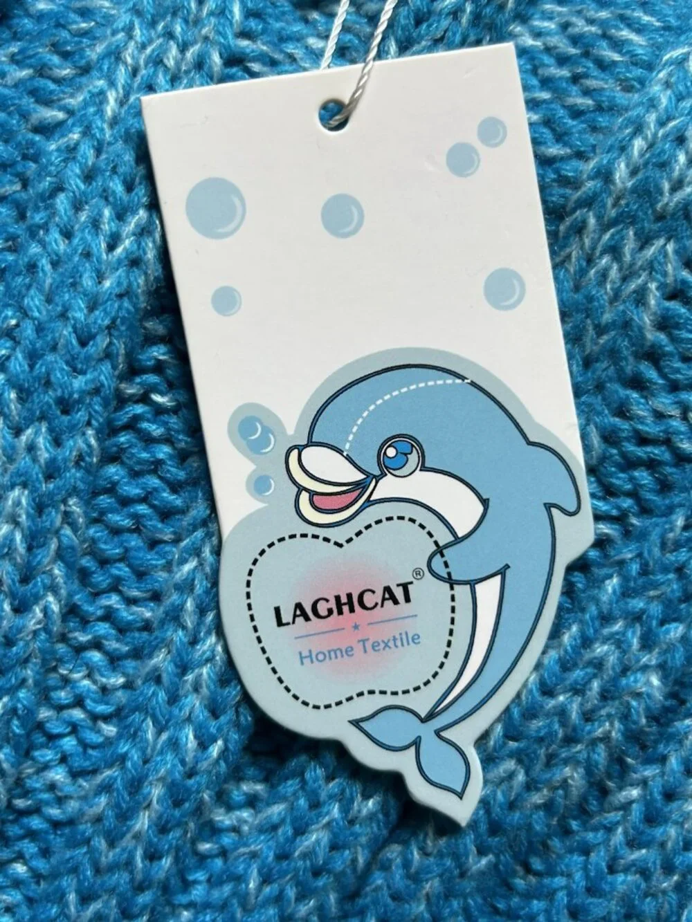 NWT Mermaid Tail Blanket Adult OS Size • Soft Blue Cotton Blend Cozy Sleep Sack